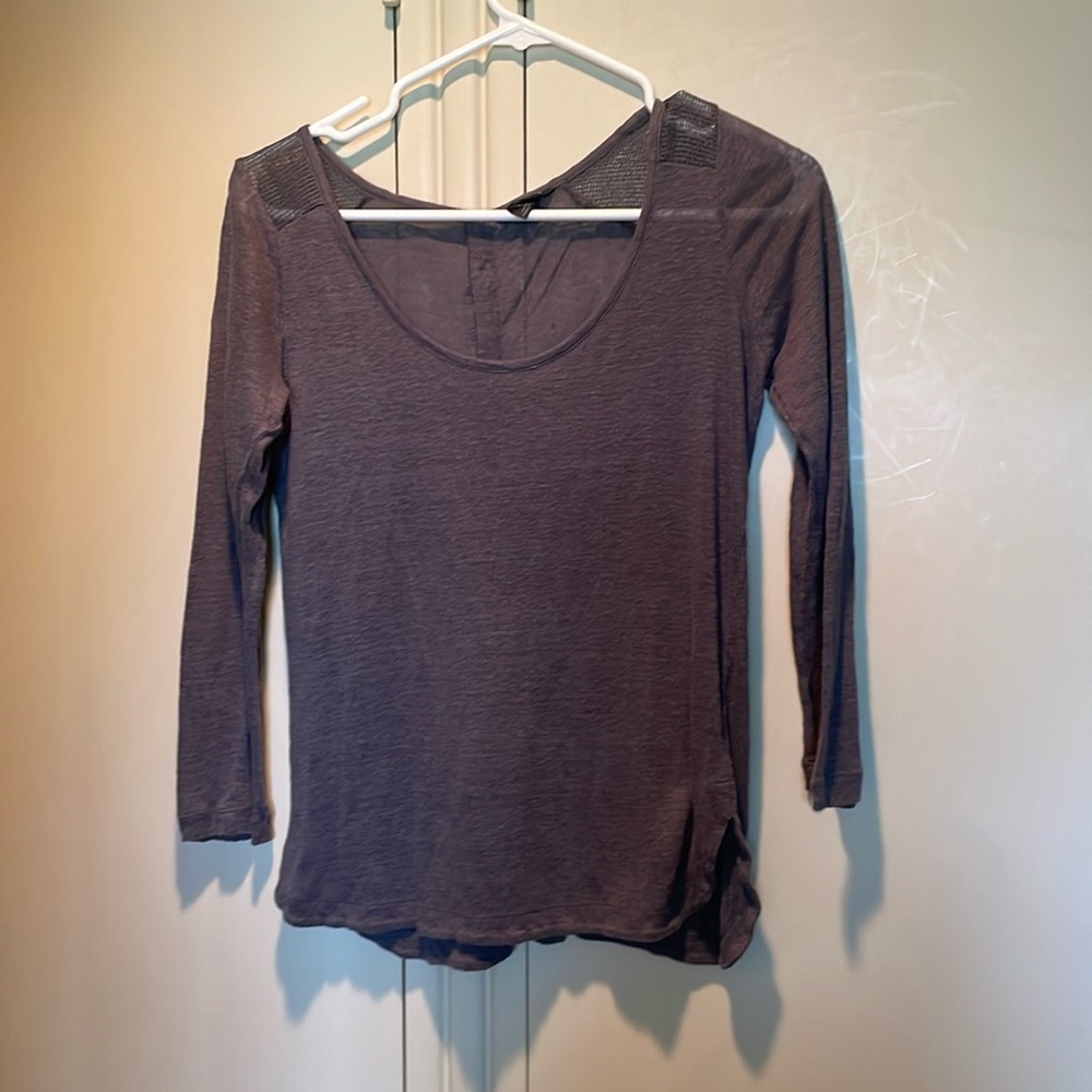 Club Monaco Button Down Back Top